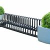 Fietsenrek plantenbak-combinatie 144 Fietsenrek met bloembak. Diverse lengtes leverbaar.