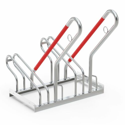 Fietsenrek model R25S 8 Fietsenrek R25S, de kleinste uitvoering met 2 fietsplekken