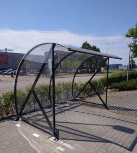 Kleine fietsoverkapping