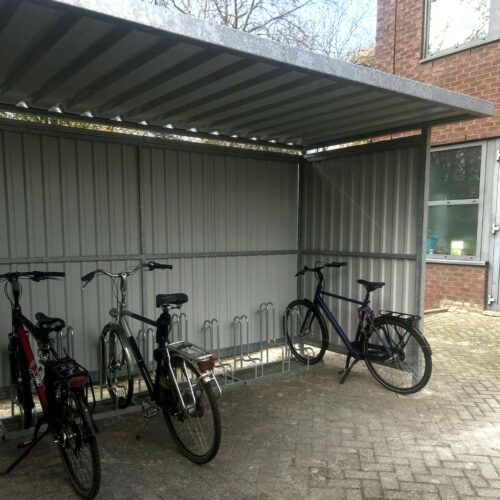 Fietsenrekken model FR4000 37 Fietsenrek enkelzijdig FR4000 in onze fietsoverkapping model Leipzig