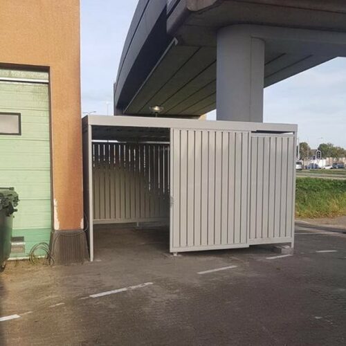 Afsluitbare fietsenstalling Center 25 Onze fietsenberging. De duurzame afsluitbare fietsenstalling voor scholen en bedrijven – veilige bergingen op maat