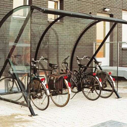 Rookoverkapping - rookabri BF1000 100 Hier ingezet als rijwieloverkapping en afgewerkt met een fraaie poedercoating