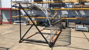 Fietsoverkapping model BF1000 gereed voor transport