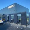 Fietsoverkapping Manheim ABUS met verlengde staanders en staal-glas wanden