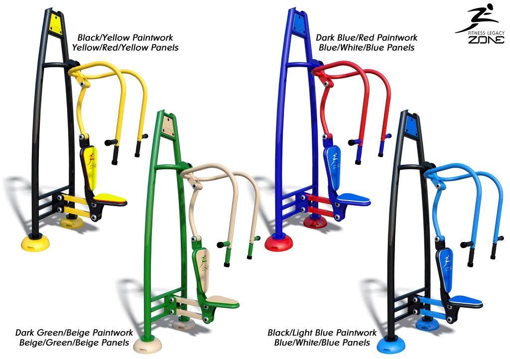 Buiten fitnesstoestel Chest Press & Pull Down Combo 4 FZL kleuren opties