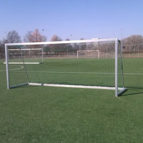Aluminium voetbaldoel gelast