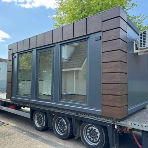 Modulaire kantoorunit 6x3 m 15 Transport en levering van een fraaie kantoorunit 6x3m in Heerenveen