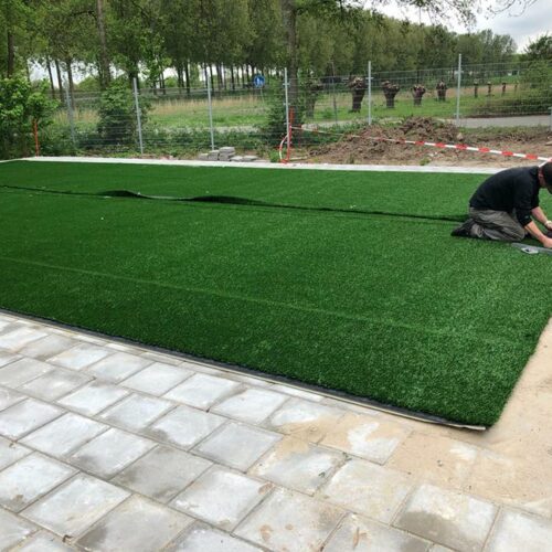 Pannakooi PS100 Basic 90 Ook het kunstgras in onze pannakooien en pannavelden wordt door vakmensen gelegd.