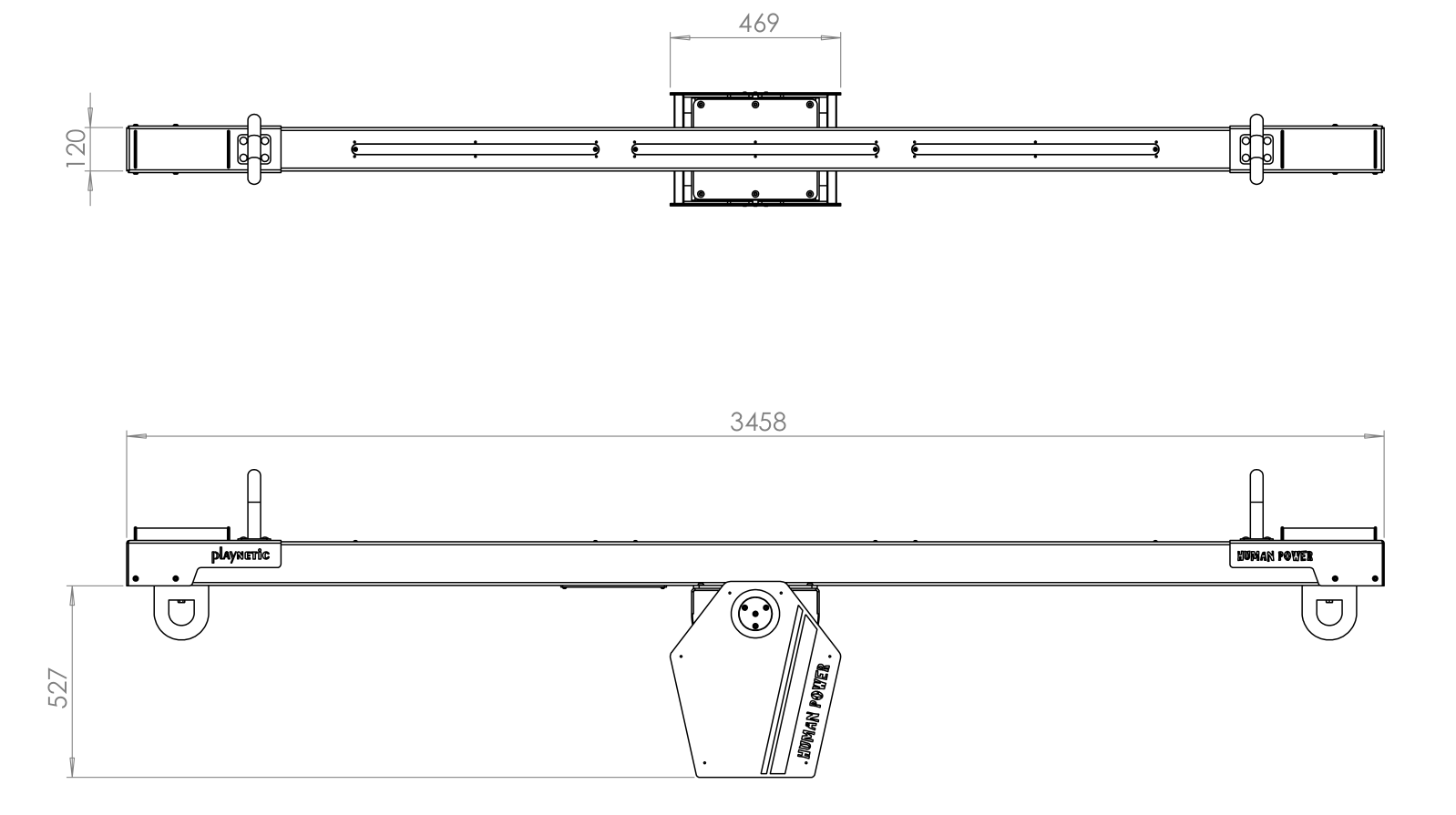 Technische tekening Lichtwip