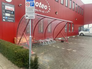 fietsoverkapping BF1000 kleur rood