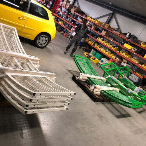 Pannakooi Match 114 Pannakooi Match gereed in fabriek Stadskanaal, gecoat in groen-wit, gereed voor uitlevering en montage.