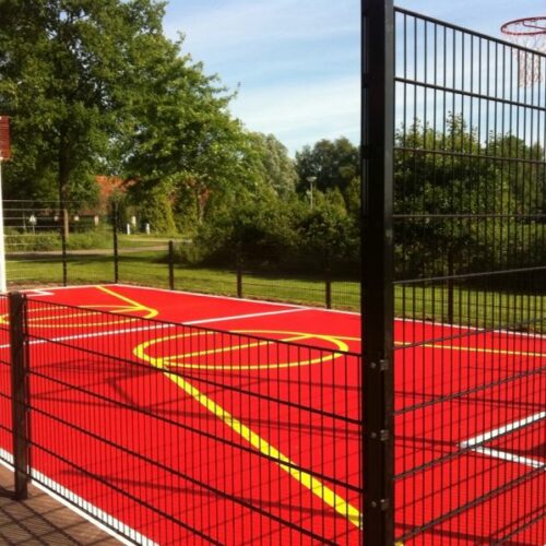 Alternative view of Pannakooi met basketbal