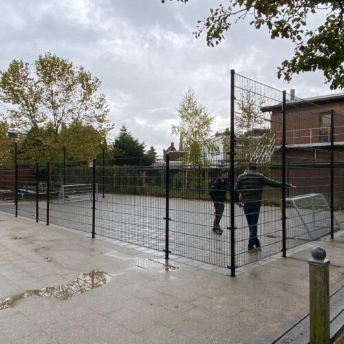 Pannakooi PS100 Basic 128 Montagefoto van een pannaveld uit deze voordelige serie.