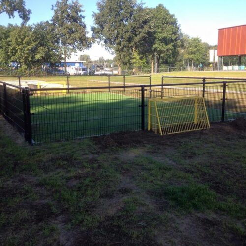 Pannakooi PS100 Basic 102 Trapveldje, panaveld Basic op een grasondergrond. Locatie Zutphen