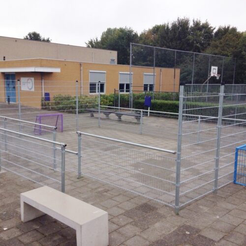 Pannakooi PS100 Basic 104 Pannaveldje Vlissingen, afmetingen 7.5 x 5 meter. Meer is vaak niet nodig voor sportief spelplezier.