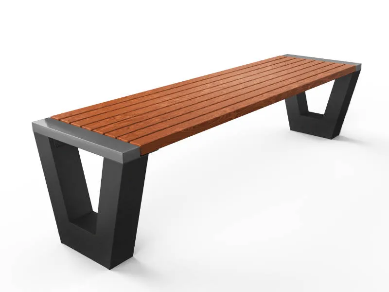 Parkbank Vera 2 Parkbank van glad afgewerkt beton geverfd zonder leuning.