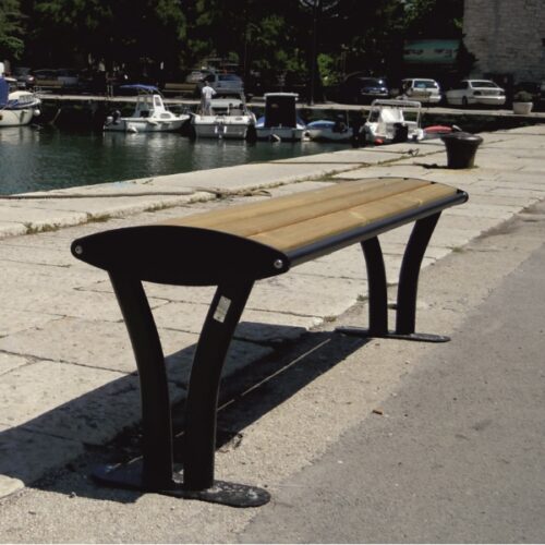 Parkbank Tauri Wood 48 Parkbank Tauri, ook zonder rugleuning fraai om te zien