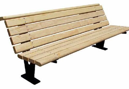 Parkbank model Florent 3 Parkbanken met houten zit en leuning. Het frame gepoedercoat in een fraaie standaard ral kleur.
