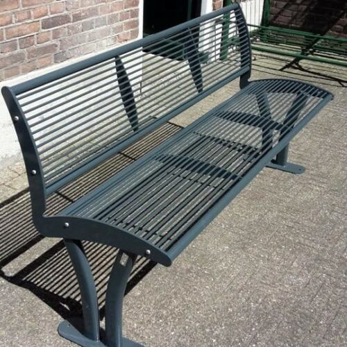 Picknicktafel Tauri 12 De parkbank - picknickset bank uitgevoerd in antraciet. RAL 7016.