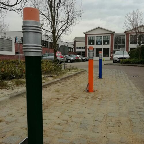 Ronde afzetpalen Potloodmodel 30 Ideaal bij basisscholen. Potloodpalen, ook in de kleuren van uw school ;everbaar
