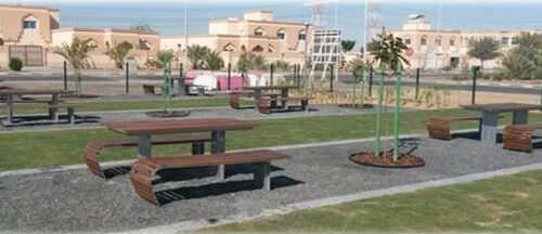 Picknicktafel Contour 14 Picknicksets Contour. Een top picknickset voor de openbare en semi-openbare ruimtes. Elegant en duurzaam.