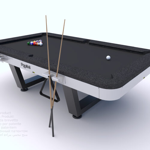 Pooltafel voor buiten model Solid 14 Outdoor pooltafel met professionele afmetingen – Een tafelgrootte van 2,63 x 1,60 m voor een authentieke speelervaring.