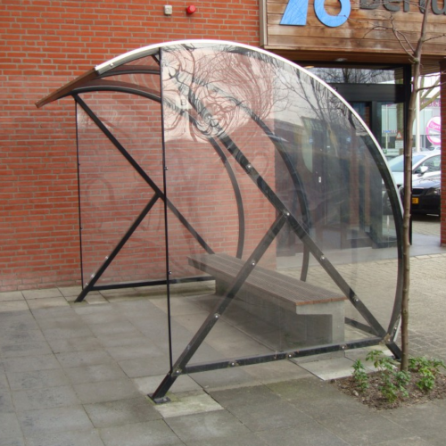 Rookoverkapping - rookabri BF1000 88 Ingezet als rokersoverkapping. Het frame afgewerkt met een fraaie poedercoating.