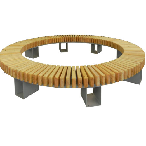 Boombank model Porto, zeer fraai design en leverbaar met onder druk geïmpregneerd grenen of FSC-hardhouten zitting..