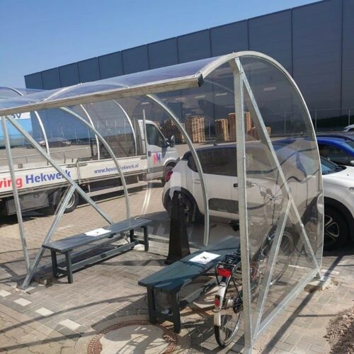 Rookoverkapping - rookabri BF1000 130 De drie meter uitvoering, verzinkt van deze fraaie voordelige rookoverkapping.