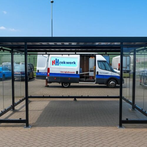 Rookoverkapping Myla 162 Rookoverkapping Myla 5x4 meter bij Seafood in Harderwijk voor meer dan 20 rokers