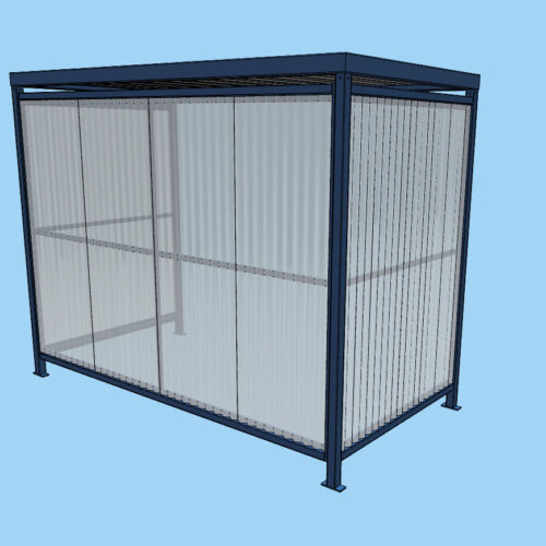 Rookhok - rookabri Perdok 56 Rookabri Perdok Maxi Afmetingen: 3.140 × 1.640 × 2.460 mm (± 4-5 personen)