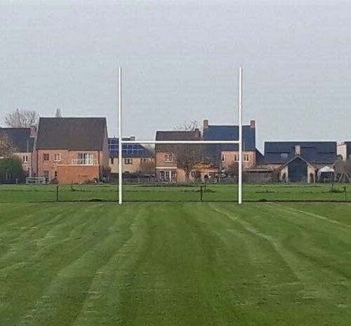 Onze rugbydoelen in Lokeren (Vlaanderen) En wist i dat we ook de montage voor u kunnen verzorgen van uw American Football en rugbygoals?