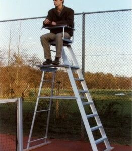 Aluminium scheidsrechterstoel