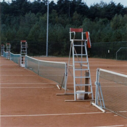 Aluminium scheidrechterstoel voor tennis