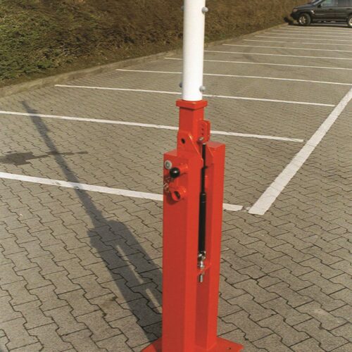 Compact slagbomen 24 Deze handbediende slagbomen zijn voorzien van een degelijke slagboom -armhouder. Verzinkt en gecoat in een frisse rode ral kleur, voorzien van een duurzame gasdrukveer.