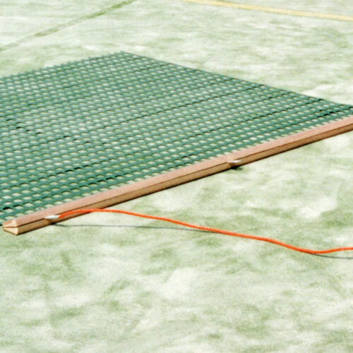 Rubberen sleepmat met trekbalk