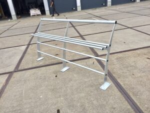 Onze skate - parkbank in de verzinkte uitvoering. Lengte 2 meter.