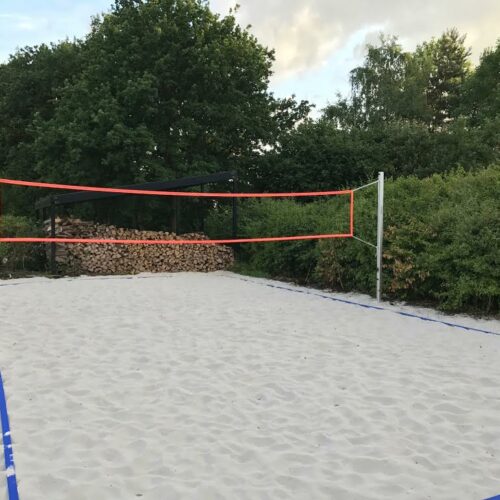 Beach-volleybal-tennis lijnen 12 Onze belijning met onze multi-sport volleybalpalen en strand- volleybalnet