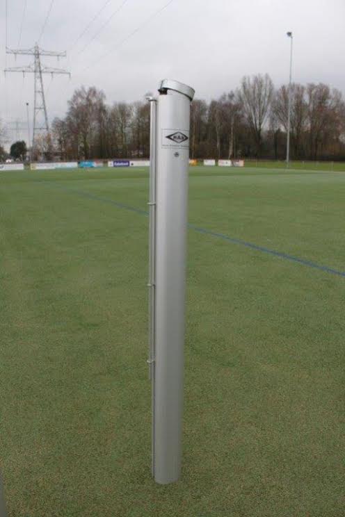 Tennis netpalen verstelbaar 2 Tennisnetpalen voor buiten