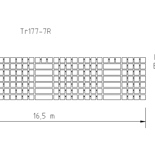 Tribune model Glasgow 44 Op de afbeelding ziet u de dimensies van tribune model 180 met 7 rijen. Hoogte en diepte.