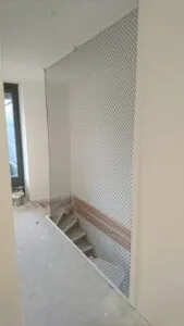Randbeveiliging van uw trapgat met dit veiligheidsnet.