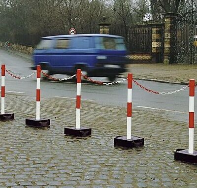 Tijdelijke afzetpalen