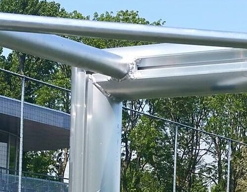 Pupillen voetbaldoel JVD150 45 Door en door gelaste aluminium pupillen voetbaldoelen.