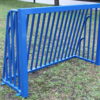Antivandalisme voetbaldoel model VD202. Standaard geleverd in aluminium naturel, maar ook in iedere standaard ral kleur leverbaar.