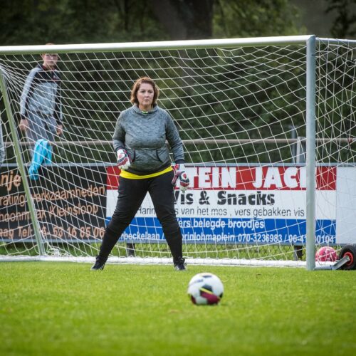 Pupillen voetbaldoel JVD150 37 Kruiwagenvoetbaldoelen 5 x 2 meter. Leuke perspectief foto van HPSV in Den Haag.