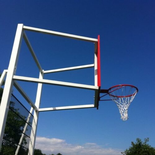 Voetbaldoel-basketbalcombi Model VBC180 36 Deze voetbaldoel basketbal combinaties, model VBC180 worden gepoedercoat in en standaard ral kleur van uw keuze.