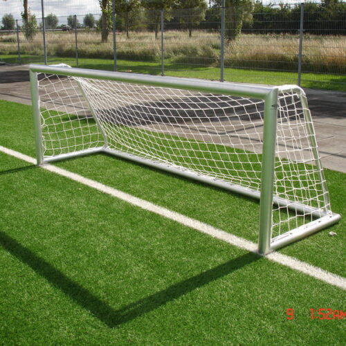 aluminium voetbaldoel 3 x 1m met net en netplaatjes