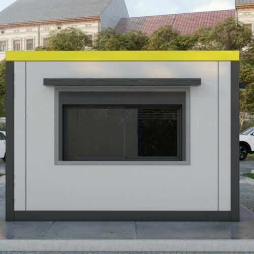 Kiosk model VC12 5 VC12: moderne, flexibele en betrouwbare kassaunit. Perfect inzetbaar voor kantoorruimte, wachthuisje of kiosk