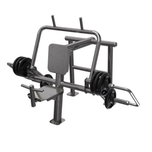 Versterk je core en stabiliteit met dit outdoor buikspier toestel van RVS304. Verbeter flexibiliteit en bouw een sterke romp op.