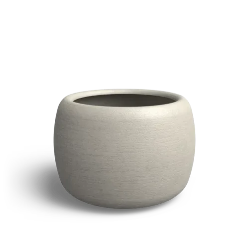 Robuuste steenlook en ultieme duurzaamheid: de MOYA plantenbak met bodem is ideaal voor buitengebruik.